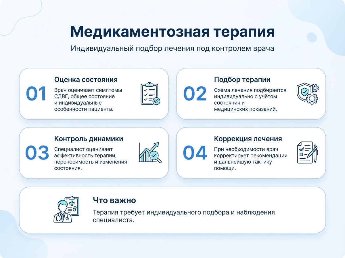 Лечение СДВГ в Зее у детей и взрослыхинфографика